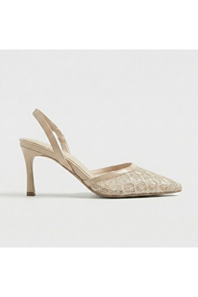 Giamgia Kadın Dantel İşlemeli Topuklu Ayakkabı - Gelin ve Abiye Ayakkabı