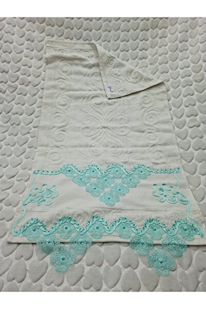 BERKAY Berkaysundan Yoncagül Cotton Needle Embroidered Velvet Towel 50X90Cm