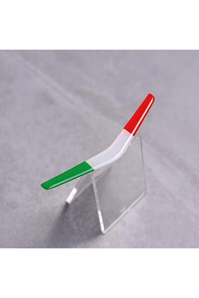 Redline Grafik İtalya Bayrağı 3D Kabartmalı 1 Adet Sticker Arma Universal