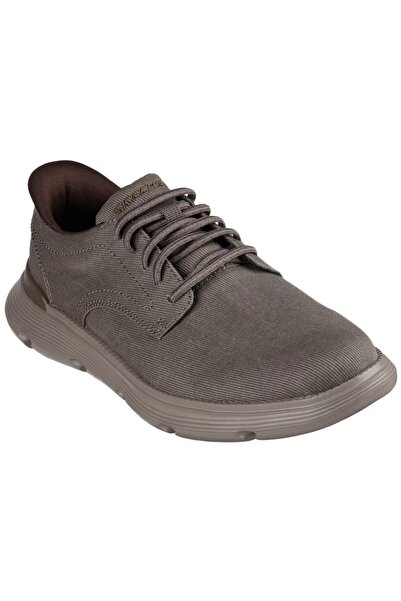 SKECHERS Men's Garza-Clive Beige Sneakers - Size 42.5