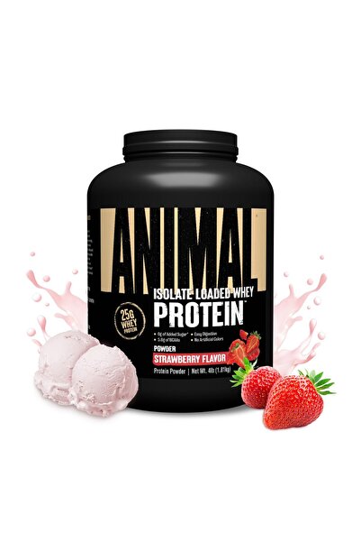Animal بروتين مصل اللبن المعزول بنكهة الفراولة 4 أرطال