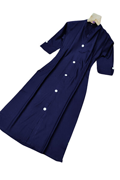 MYSMAR Blue Rayon Kurti - NJF2429 | Blue