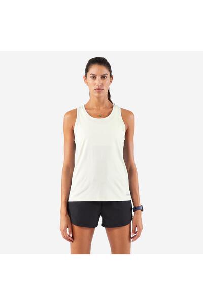 Decathlon Kalenji Kadın Koşu Atleti - Beyaz/Ekru - Kiprun Run 100