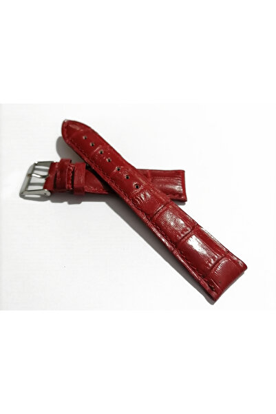 FADO Genuine Leather Watch Band Compatible with Every Watch Red 22 mm (320)