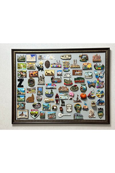 YILDIZ TABLO Mıknatıslı Magnet Pano 60x80 cm Dekoratif Metal Magnet Panosu