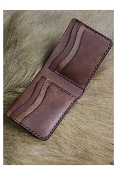 Craft And Luna El Yapımı Hakiki Deri Cüzdan Pueblo Castle – 6 Kart Bölmeli Pr...