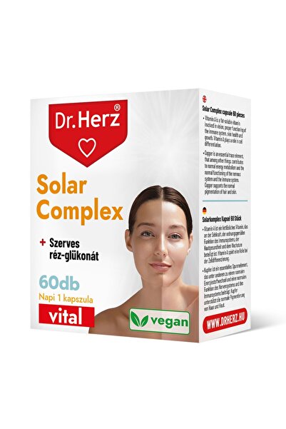 Dr Herz Solar Complex capsules with beta carotene and copper gluconate 60 pcs