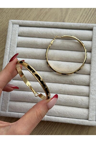 İREM YILDIZ çelik leopar küpe