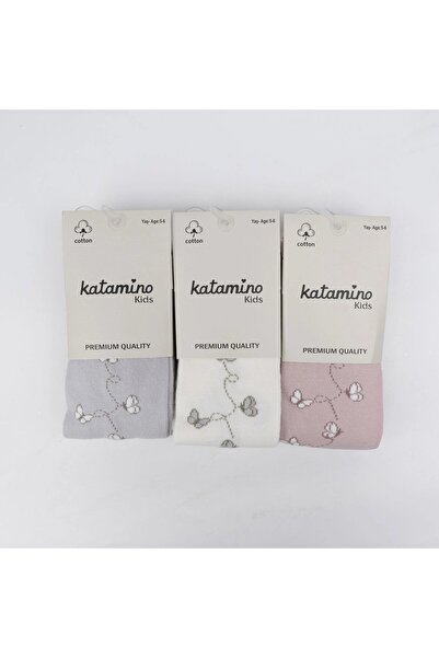 Ugly Duck Șosete pentru fete cu detaliu fluture - LILA