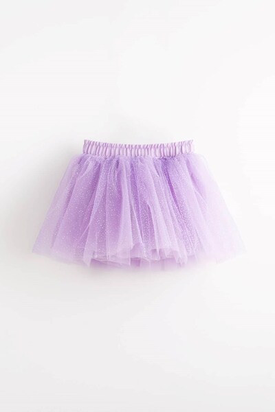 Banamio Fusta tutu din tul cu căptușeală cu sclipici Meva
