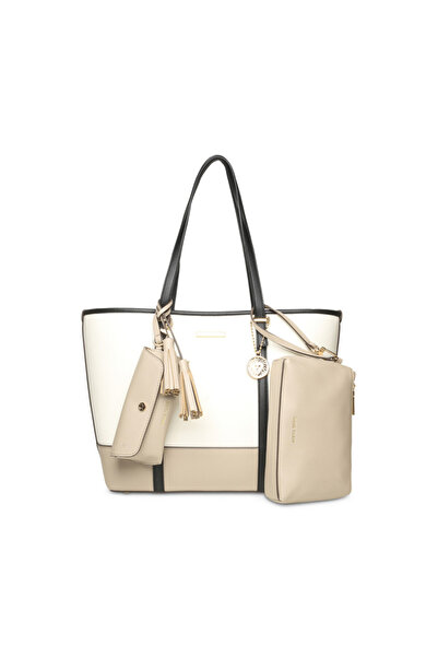 Anne Klein حقيبة كتف مزينة بشعار العلامة التجارية