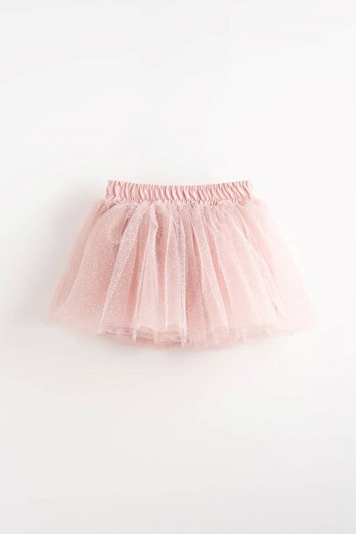 Banamio Fusta tutu din tul cu căptușeală cu sclipici Meva