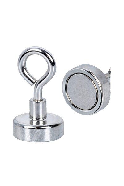 Kraft Neodymium pot-type lifting magnet, with rotating ring hook, diameter: 2...