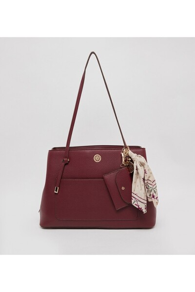 Anne Klein حقيبة كتف بتفاصيل وشاح