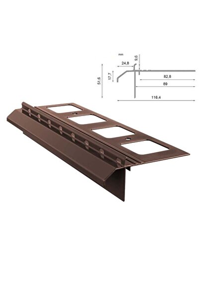 Renoplast PROFIL DE ACOPERIȘ terasă balcon K20R Maro RAL 8019