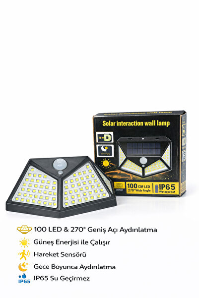 ZAUSS şık Sensörlü Güneş Enerjili Solar Duvar Kapı Kamp Bahçe Lambası Fotosel...