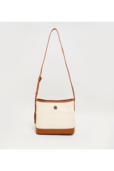 Anne Klein Contrast Detail Pu Crossbody Bag