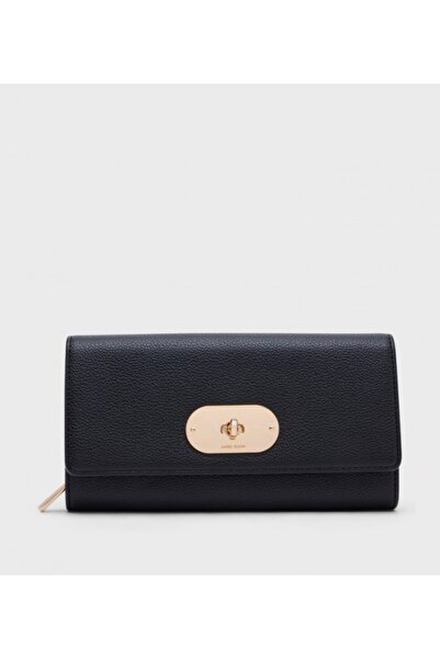 Anne Klein Twist Lock Long Wallet