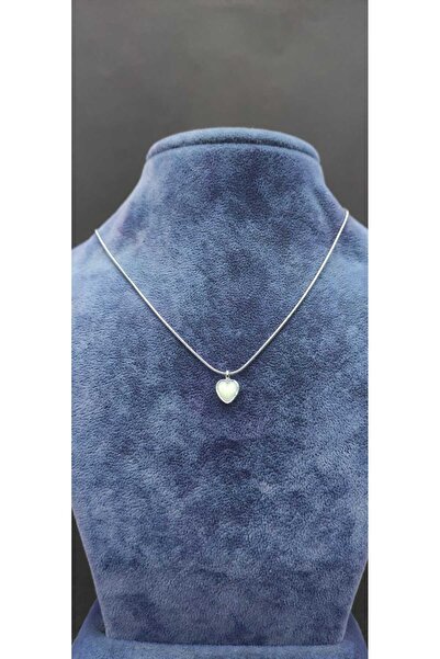 KirLiNova Silver Color Thin Chain Necklace with Heart Figure