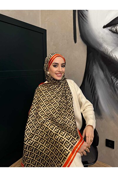 tomrisboutique شال حريري فاخر من الفوال، حجاب، وشاح، شال بنمط F، مقاس 70 × 18...