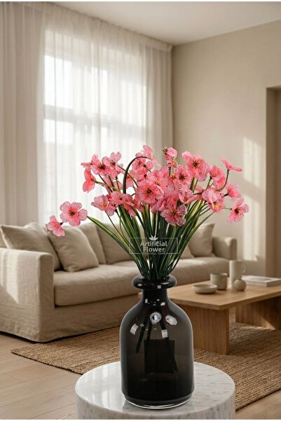 Yapay Çiçek Deposu Flori artificiale 18 bucăți Sienna Flower Bunch 30 cm roz