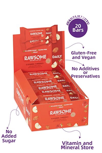 Rawsome حاوية فيتامينات ومعادن يومية 30 جرام × 20 قطعة