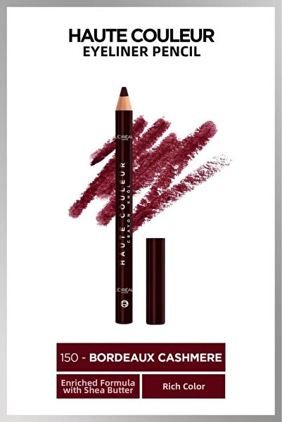 L'Oreal Paris قلم تحديد العيون هاوت كولور - 150 بوردو كشمير