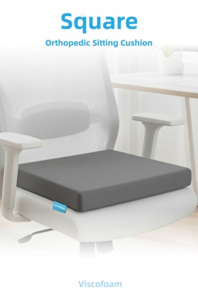 Viscofoam Orthopedic Visco Square Sitting Cushion Gray