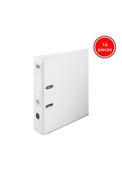 KRAF Office Folder, 10 Pieces, Wide, A4 Size, 2 Rings, White