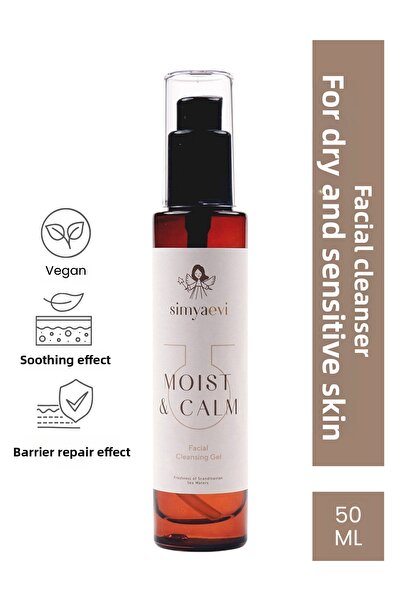Simya Evi جل غسول الوجه اللطيف Moist & Calm للبشرة الجافة