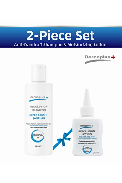 DERCOPLUS Resolution Anti-Dandruff - Water Based Shampoo + Moisturizing Lotion