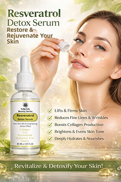 Tuliplife سيروم ريسفيراترول ذو تأثير التخلص من السموم * كولاجين، سيكا، نياسين...