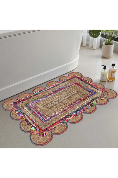 Monnhein Bath Mat, Soft Bathroom Rug, Non-Slip Dot Backing, Washable - 60X100