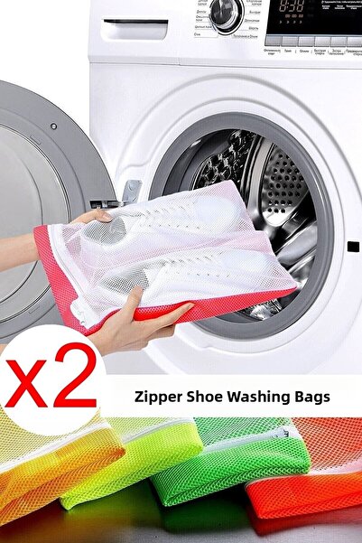 Serstil 2 Pieces - Zippered Shoe Washing Net