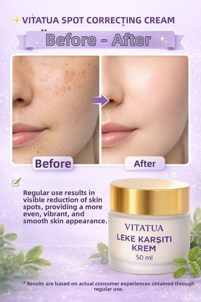 vitatua Anti-Blemish Day Face Cream 50ml, Hyaluronic Acid, Sunscreen