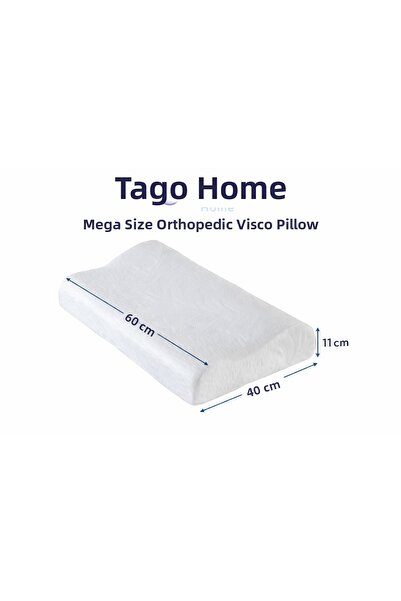 Medicaform Χρυσό ορθοπεδικό μαξιλάρι Visco (60x40x11 εκ.) (με στήριγμα λαιμού...