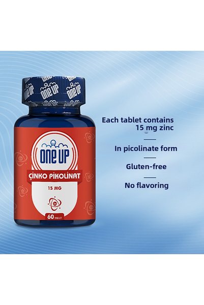 One Up Zinc Picolinate 15 Mg 60 Tablets