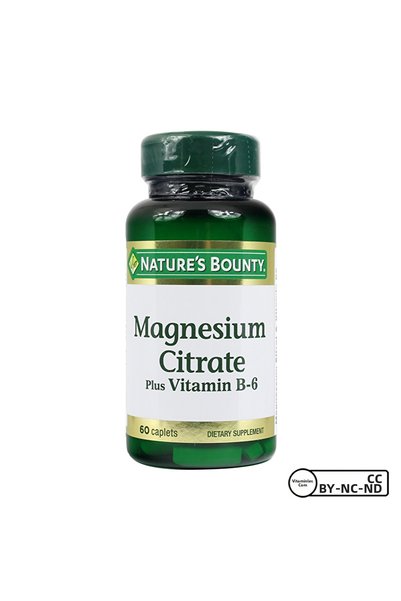 Nature's Bounty Magnesium Citrate Plus Vitamin B6 60 Tablets