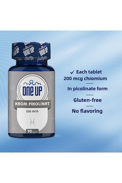 One Up Chrome Picolinate 200 Mcg 90 Tablets