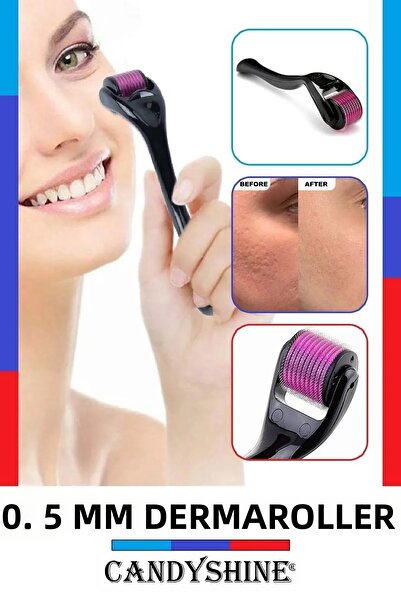 CandyShine ® 0.5 ملم ديلوكس تيتانيوم 540 إبرة لتجديد شعر الوجه والجسم أداة دي...