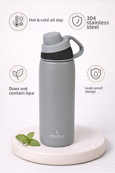Sowo Home Steel Water Bottle, Thermos, Flask 600ml