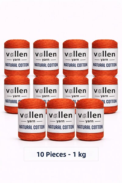 vollen yarn 10 Pcs 1kg, Premium Natural Cotton Amigurumi and Punch Yarn, Croc...