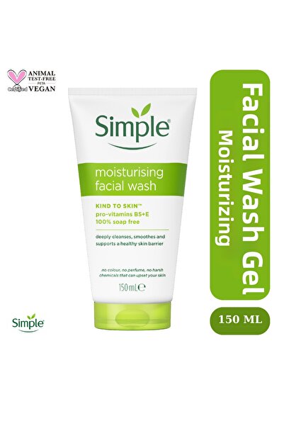 Simple Kind To Skin Moisturizing Facial Cleansing Gel Vitamin B5 E Smooth and...