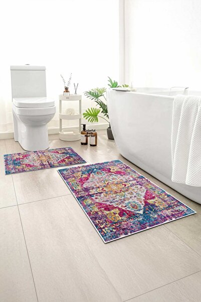 Monnhein 2 buc Covoraș de baie, covor moale de baie, cu bază anti-alunecare, ...