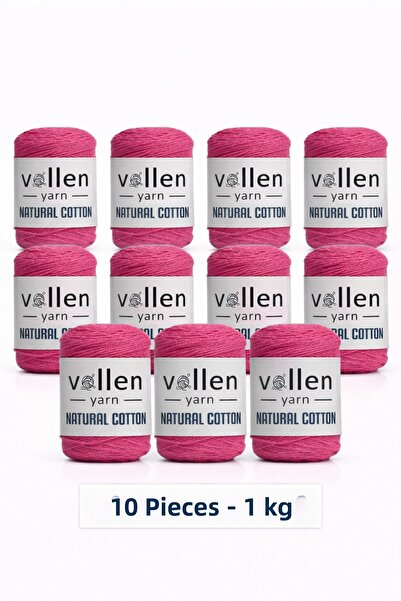 vollen yarn 10 Pcs 1kg, Premium Natural Cotton Amigurumi and Punch Yarn, Croc...