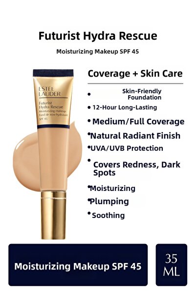 Estee Lauder Хидратиращ фон дьо тен Futurist Hydra Rescue Spf 45, 35 мл - 3W1...