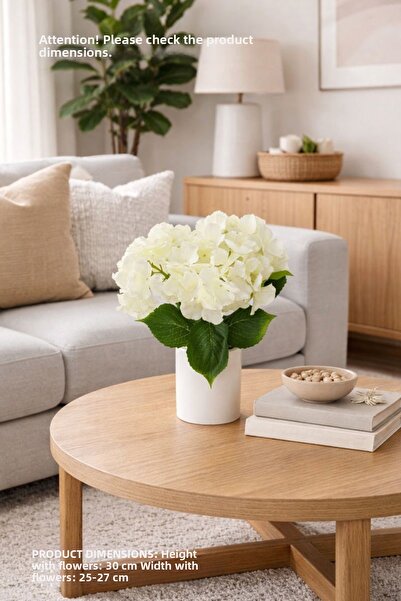 adresiburasi زهرة الكوبية الاصطناعية في وعاء خرساني 30 سم.