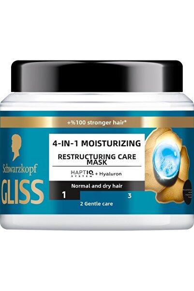 Gliss Revive Moisturizing 4-in-1 Care Mask 400 Ml, Normal Dry Hair