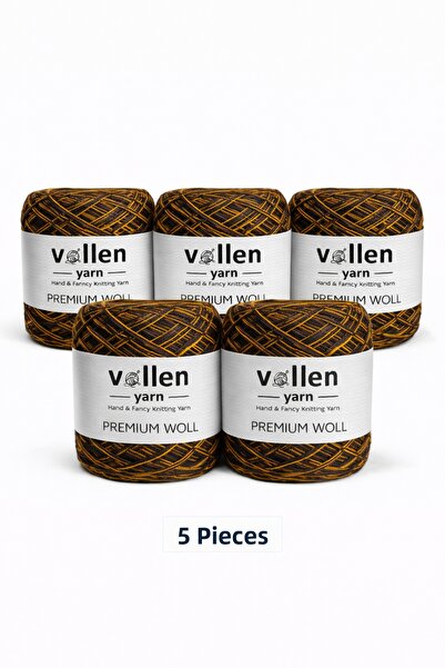 vollen yarn 5 Pcs Premium Woll 100% Wool Knitting Yarn 500 Gr – Hand Knitting...