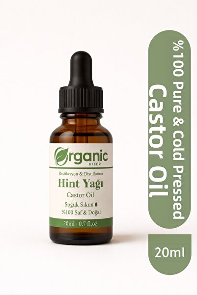 Organic Kiler Pure Castor Oil 20 ml Cold Pressed 100% Pure Natural Castor Oil...